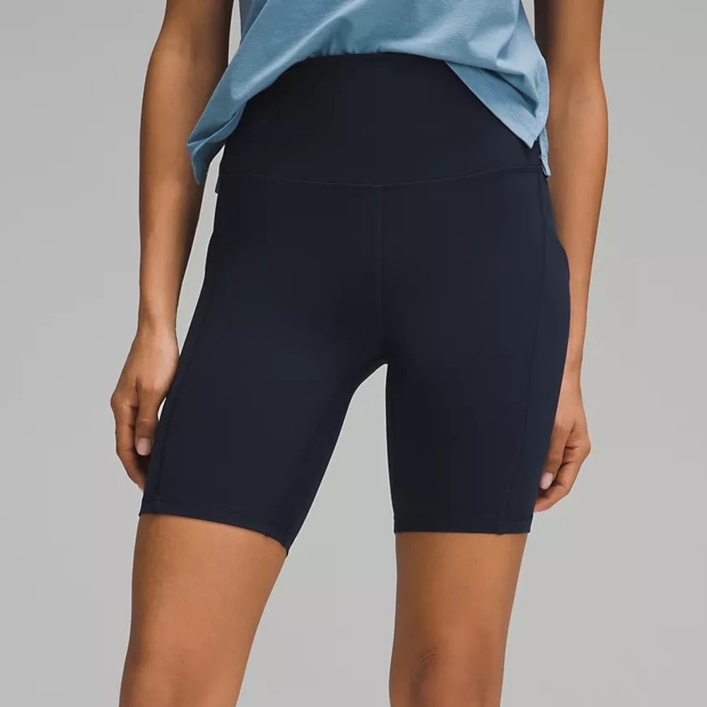 Lululemon Align High-Rise Short with Pockets 8" in True Navy
